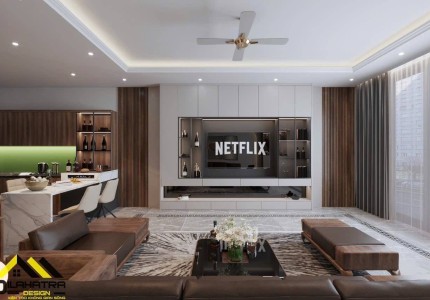 Phòng khách Tái Định Cư cây đa 13 gốc